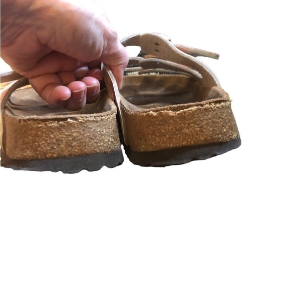 Birkenstock By Papillio Florida Sandals Size 40 EU- 9 US 3 Strap Hawaiian Print - Picture 4 of 6